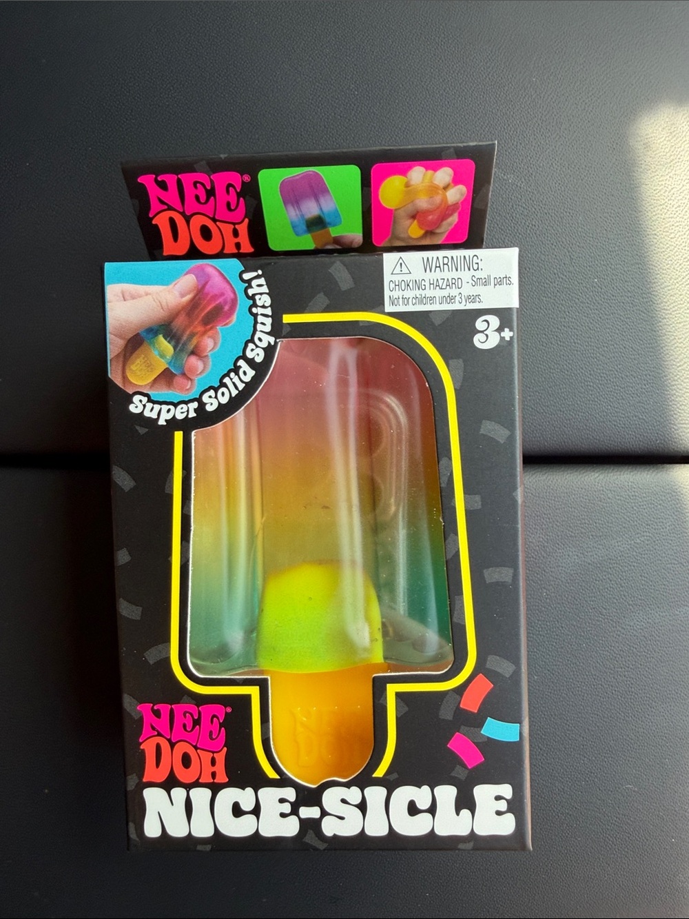 NeeDoh Nice-Sicle Rainbow Popsicle Squishy Toy - Multicolor